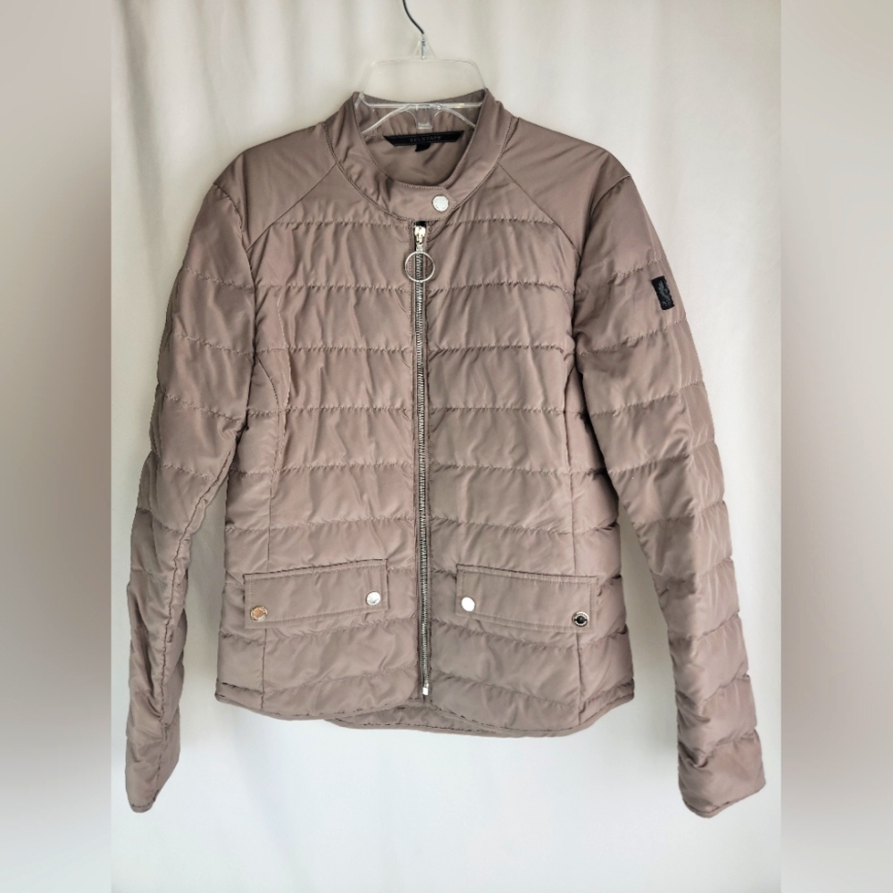 Belstaff women's Full Zip Quilted Down/ Feather Jacket sz 40